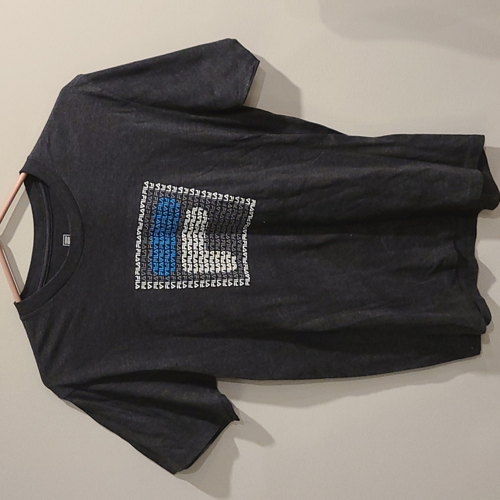 Fila grey short-sleeved cotton tshirt